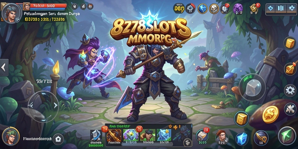 Tangkapan layar utama 8278SLOTS menunjukkan aksi seru dalam petualangan MMORPG.