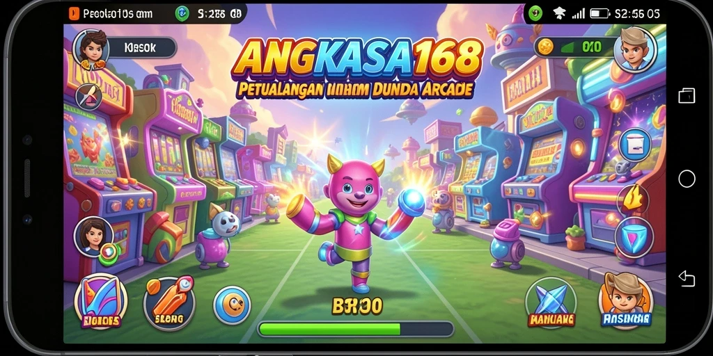 Screenshot <strong>ANGKASA168</strong> menunjukkan aksi seru dalam gameplay Arcade.