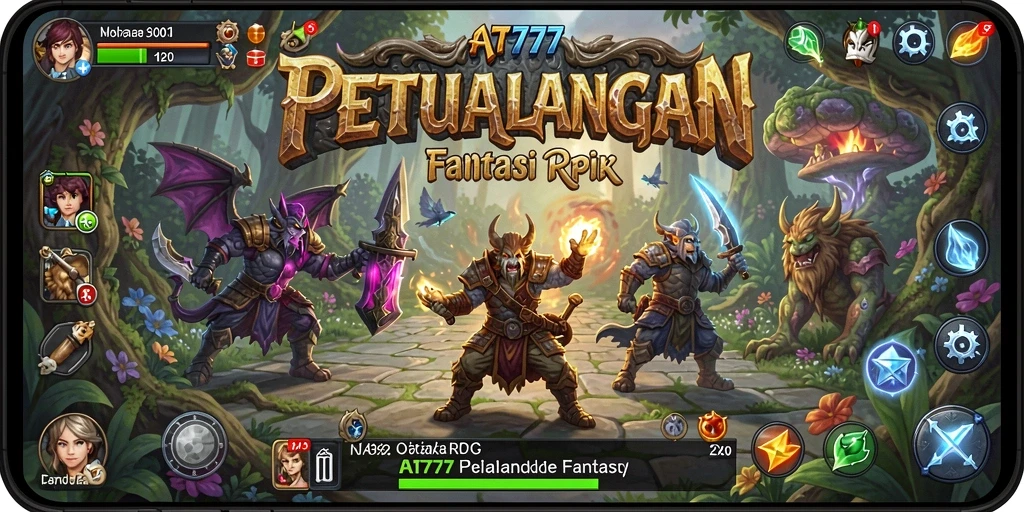 Tampilan gameplay AT777 yang mendebarkan dalam dunia RPG.
