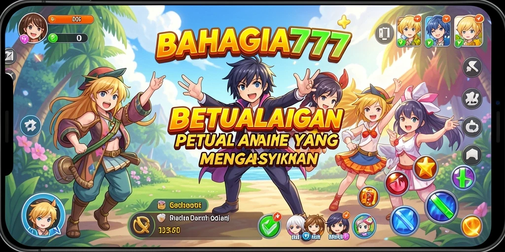 Tampilan gameplay BAHAGIA777 yang colorful dan menarik.