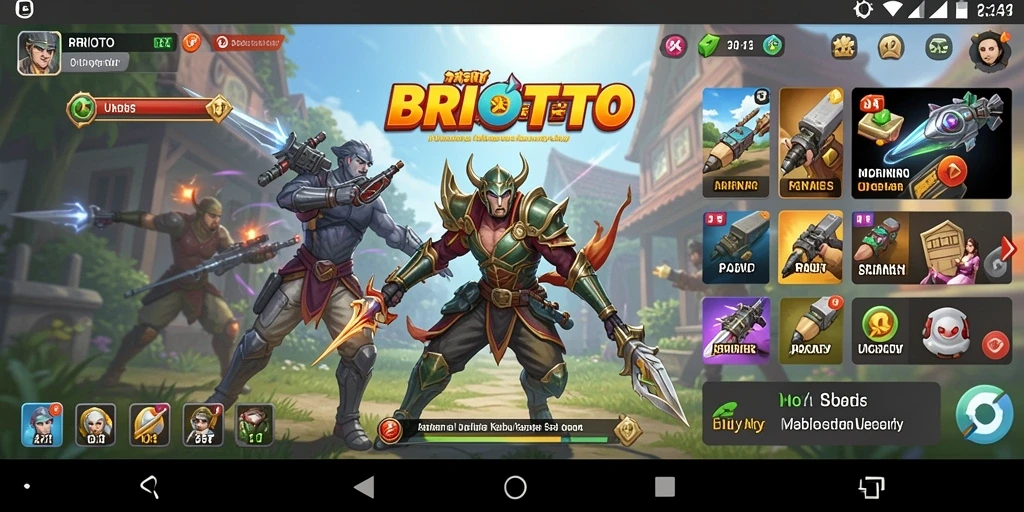 Tampilan antarmuka BRIOTOTO yang sederhana dan intuitif.