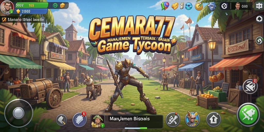 Tampilan gameplay seru dan dinamis dari game Tycoon CEMARA77.