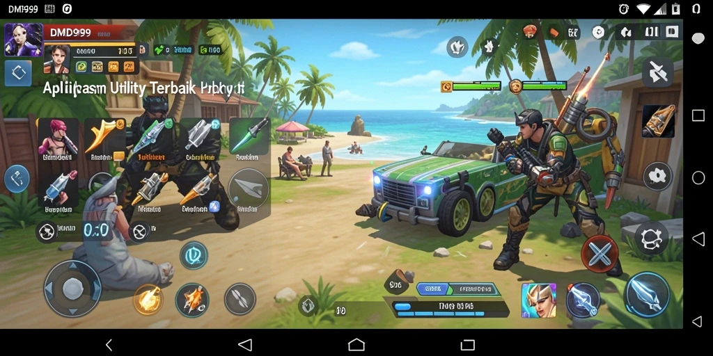 Screenshot utama DMD999 yang memamerkan fitur utama aplikasi.