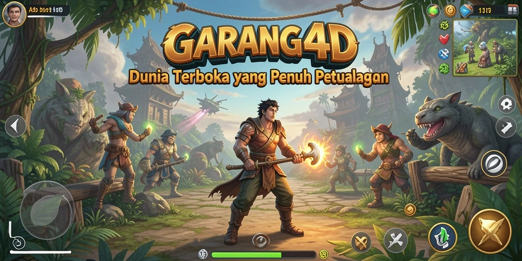Tampilan gameplay GARANG4D dengan dunia luas yang menakjubkan.