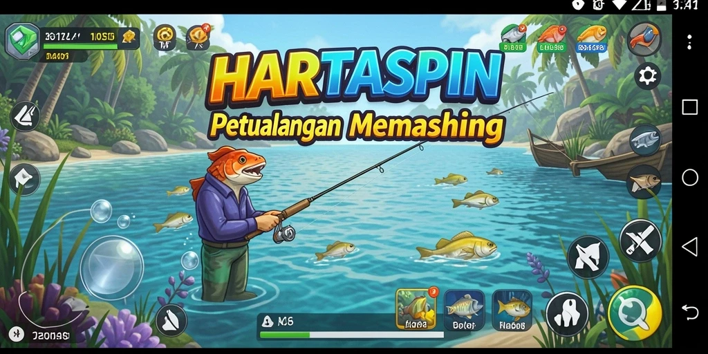 Tangkapan ikan besar di gameplay HARTASPIN yang menakjubkan.