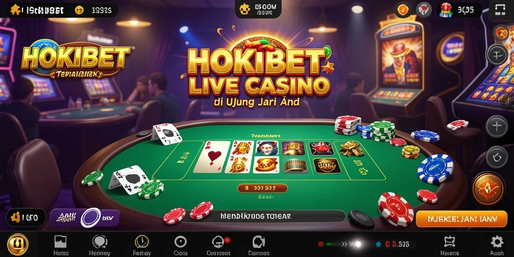 Gameplay Live Casino HOKIBET yang menarik dan interaktif.