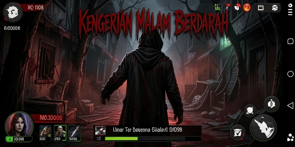 Gameplay mencekam ID098 yang menampilkan suasana angker dan menakutkan.
