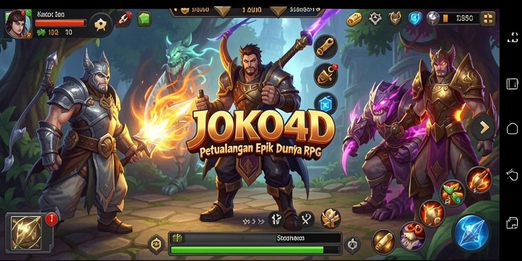 Gameplay RPG JOKO4D yang seru dan menantang.