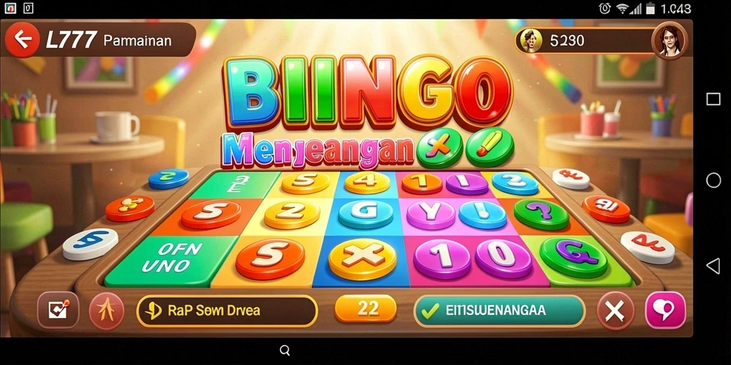 Tampilan gameplay seru dari aplikasi L777 Bingo.