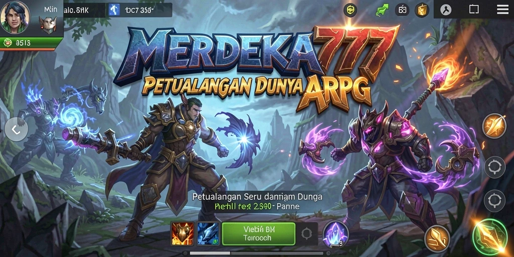 Screenshot gameplay ARPG yang menegangkan di MERDEKA777.