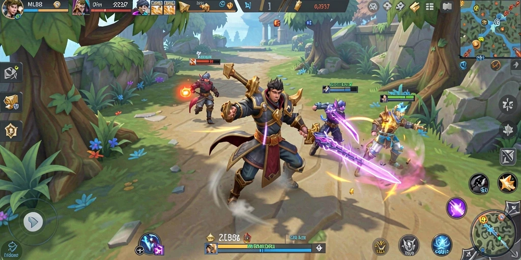 Gameplay balapan seru di MLBB8 dengan grafik menawan.