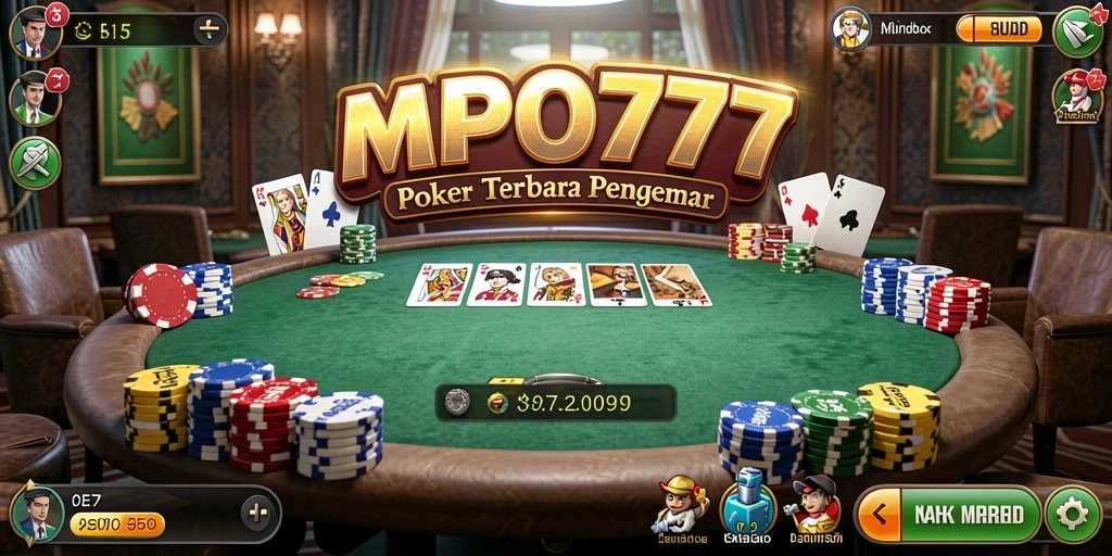 Screenshot MPO777 menunjukkan gameplay poker yang dinamis dan menarik.