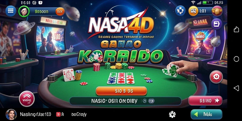 Screenshot permainan Kasino yang seru dan mendebarkan dari NASA4D.