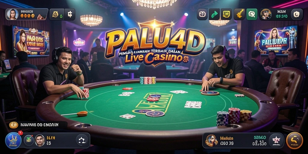 Tampilan gameplay Live Casino yang mengasyikkan di PALU4D.
