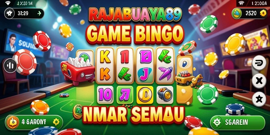 Tampilan gameplay seru dari RAJABUAYA89 dengan kartu Bingo yang menunggu untuk dipenuhi.