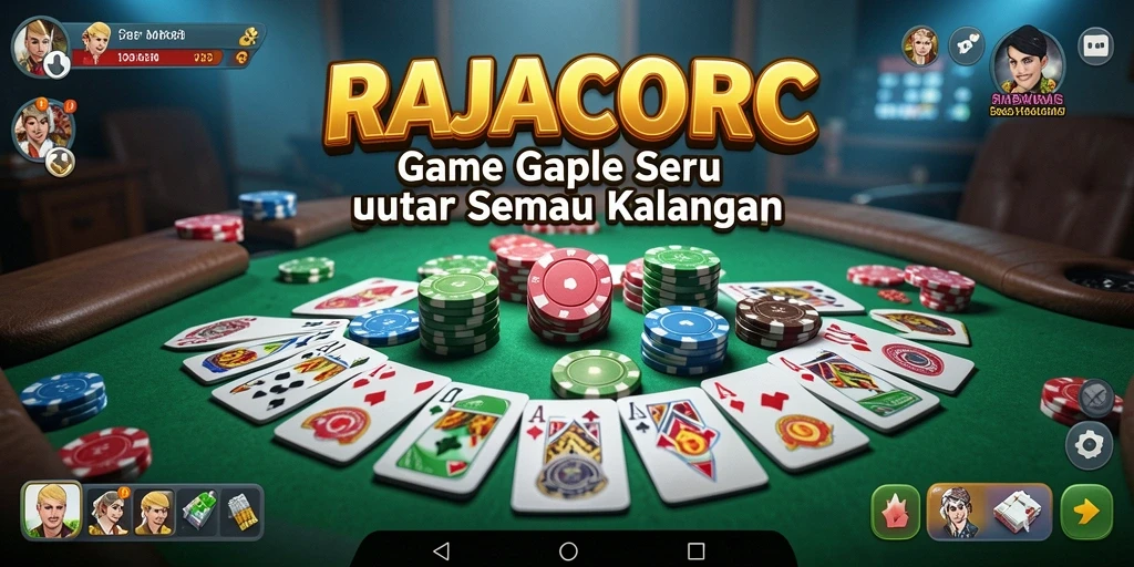 Tampilan antarmuka permainan Gaple yang interaktif dan menarik.