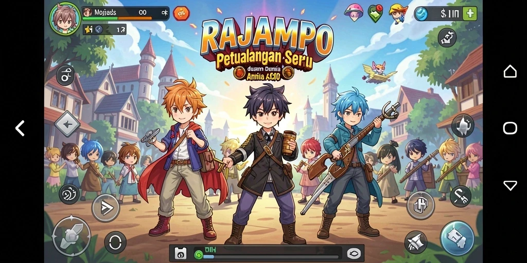 Tampilan luar biasa dari gameplay seru RAJAMPO.