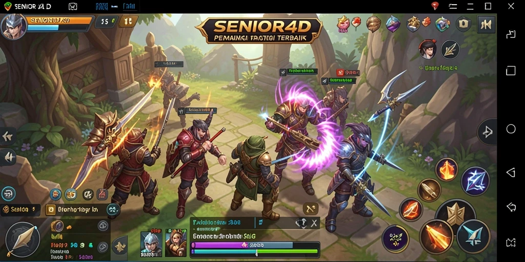 Tangkapan layar gameplay <strong>SENIOR4D</strong> menunjukkan aksi strategi yang seru dan mendalam.