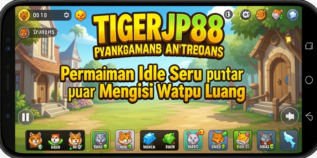 Screenshot TIGERJP88 menunjukkan gameplay Idle yang menarik dan menawan.