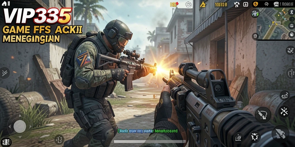 Tampilan menegangkan dari gameplay VIP333 dengan aksi tembak-menembak.